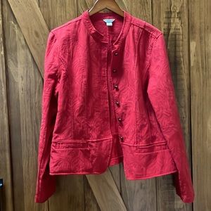 Beautiful red XL jacket by Christopher and Banks